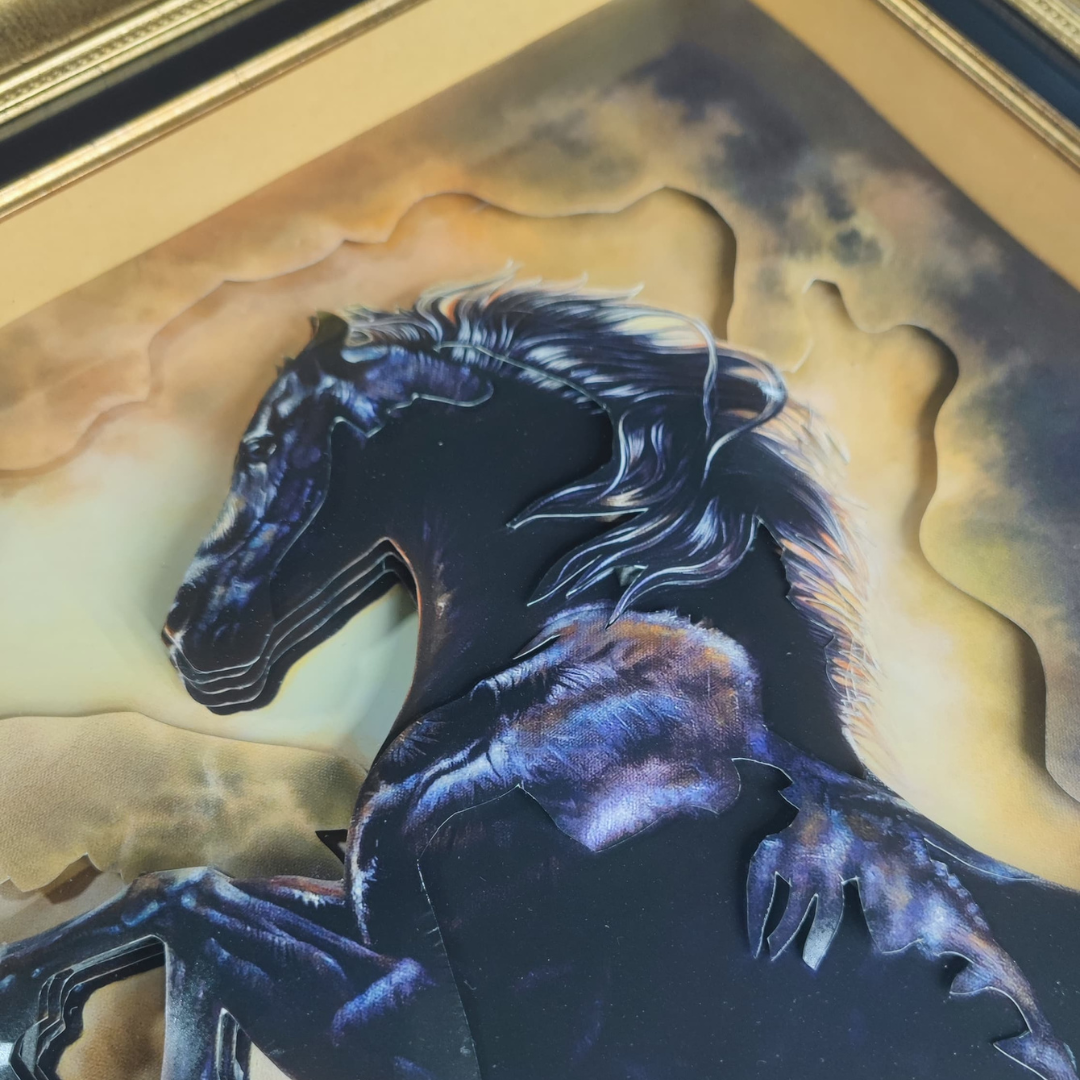 3D Eternal Stallion Majestic Relief Art