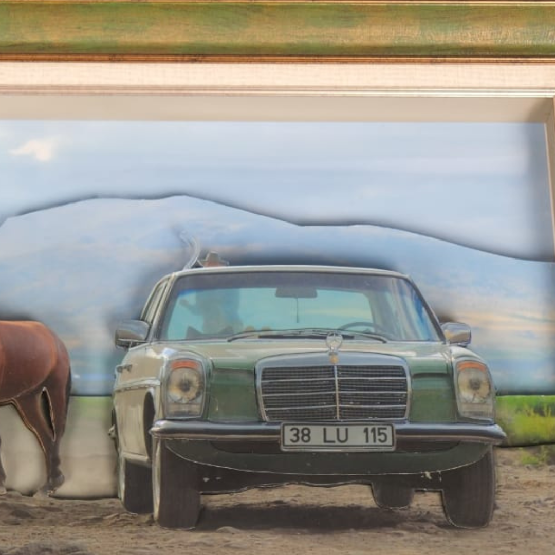 3D W115 Mercedes Relief Art Nature’s Ride